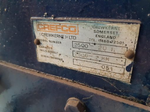 SOLD / Crefco Unifold 2500-20H Box & Pan Folder - Image 2