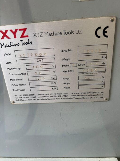 XYZ 2000 Turret Mill - Image 4